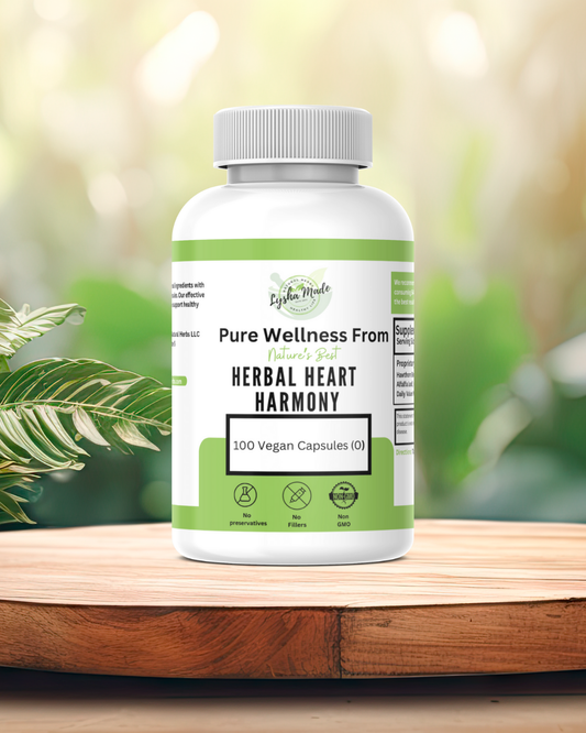 Herbal Heart Harmony Capsules – Plant-Based Circulation Support | 100 Count Vegan Supplement